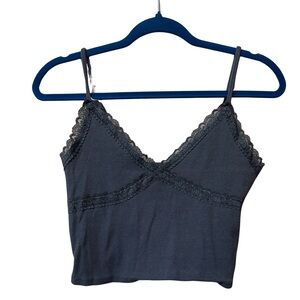2 for One Lace Trim Garage Cropped Cami Tops